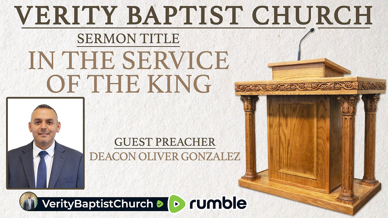 In the Service of the King | Deacon Oliver Gonzalez