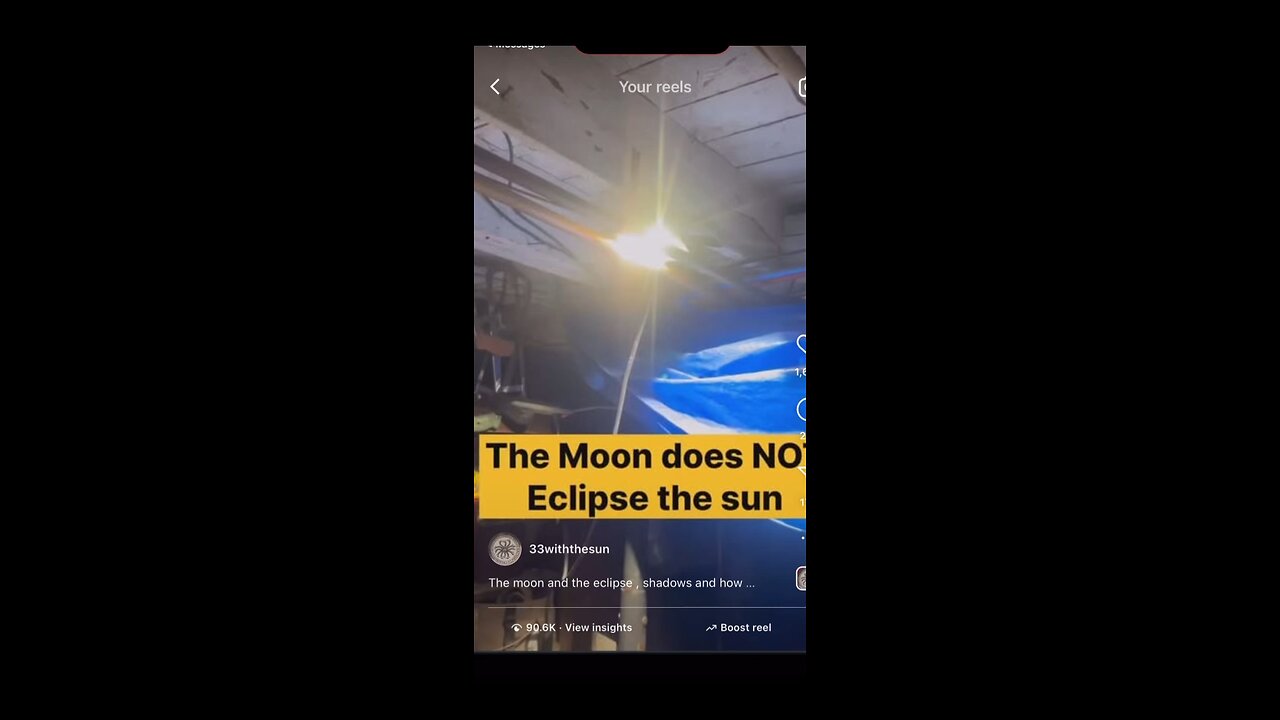 The moon does not eclipse the sun