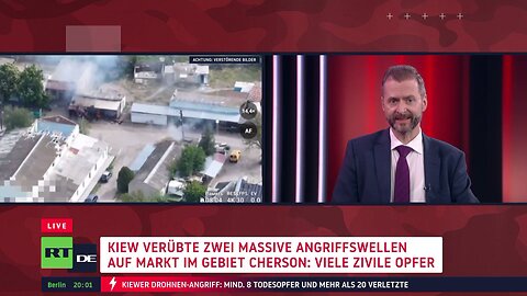 Kiew greift Markt im Gebiet Cherson in zwei Angriffswellen an – Tote und Verletzte