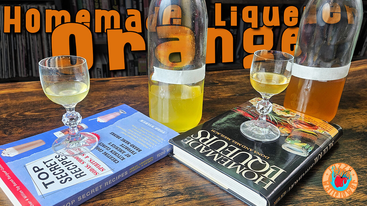 Making homemade orange Liqueur 2 ways.