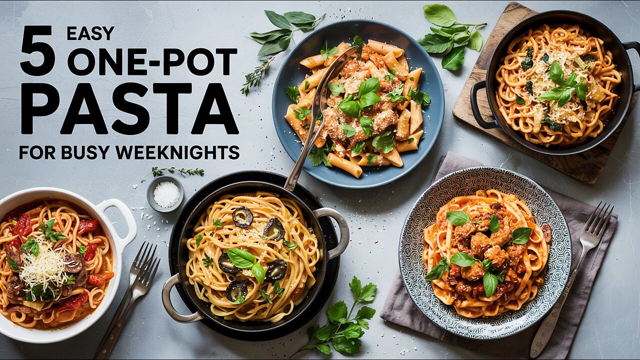 5 EASY ONE-POT PASTA That Fit for BUSY WEEKNIGHTS