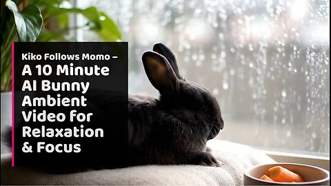 Kiko Follows Momo – A 10 Minute AI Bunny Ambient Video for Relaxation & Focus