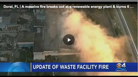 "Doral Air Space Engulfed in Massive Black Smoke Due to WTE Blaze"