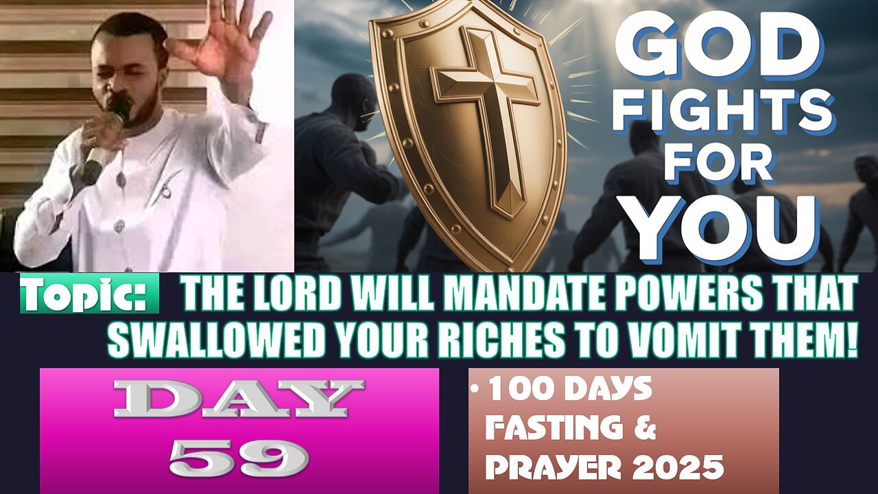 Day 59 | September 1st, 2025 — THE LORD WILL MANDATE POWERS THAT SWALLOWED YOUR RICHES TO VOMIT THEM