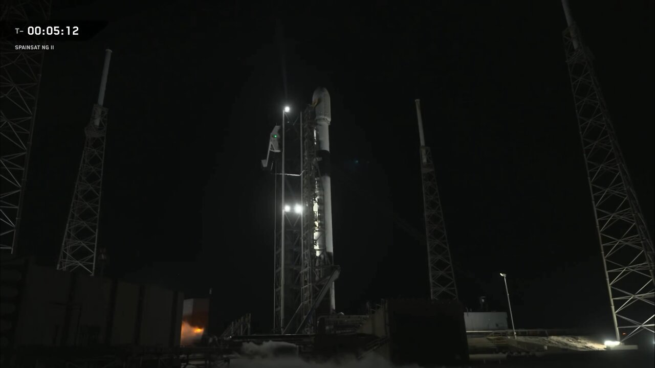 SPACEX LAUNCHES SPAINSAT NEW GENERATION 2 SATELLITE.