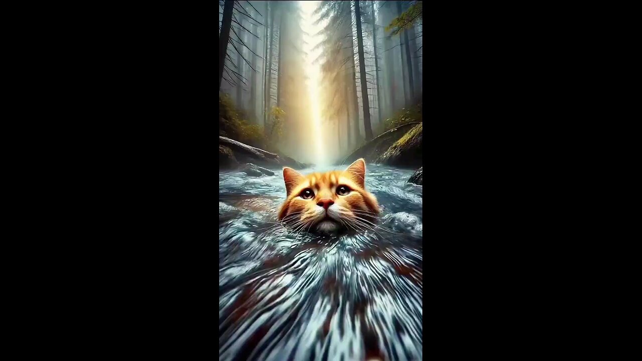 Oh NO! Kitty's Gone for a DIP Story !😂💦🐈