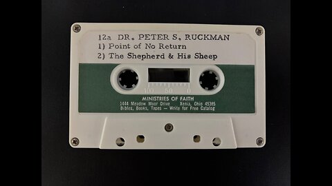 Point Of No Return - Dr. Peter Ruckman