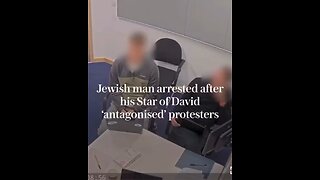 You just can't make this up! Britain 2025 - A jew arrested for wearing a Star of David necklace!