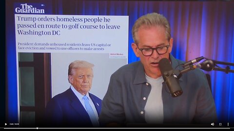 Trump orders homeless he saw en route to golf course to leave Washington DC▮The Jimmy Dore Show