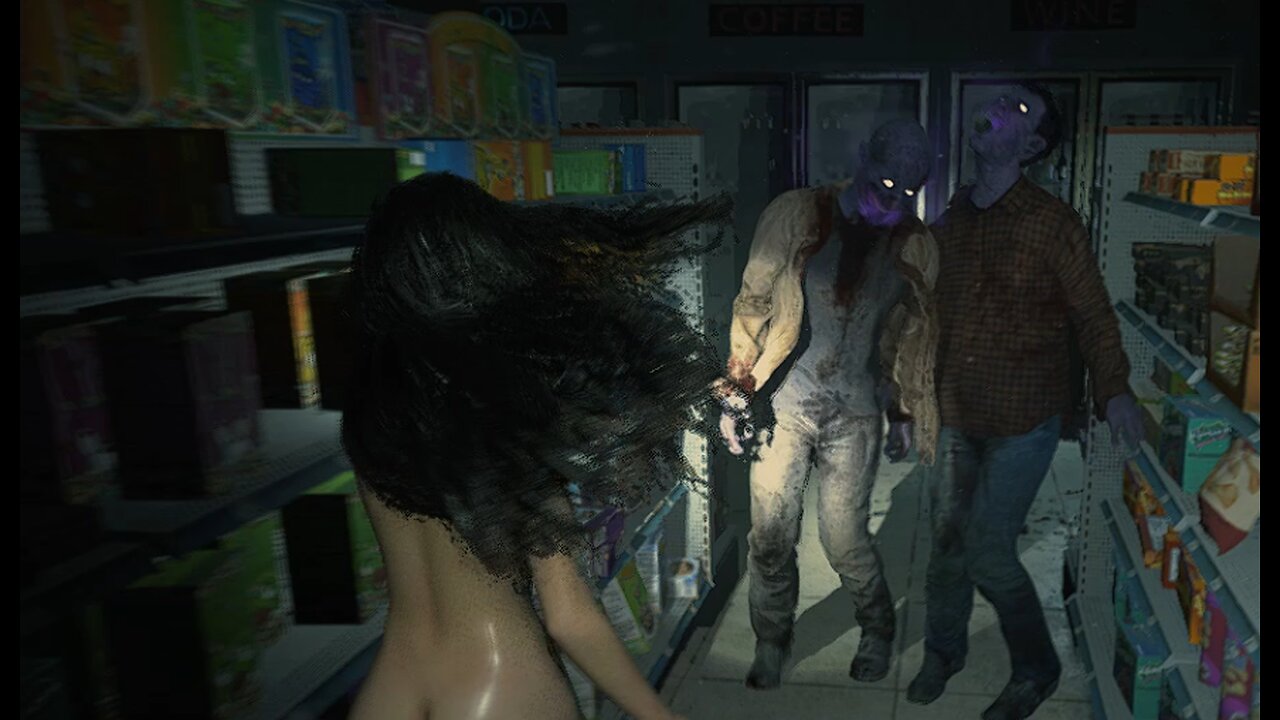 Resident Evil 2 remake. Nude wet Ada Ryona