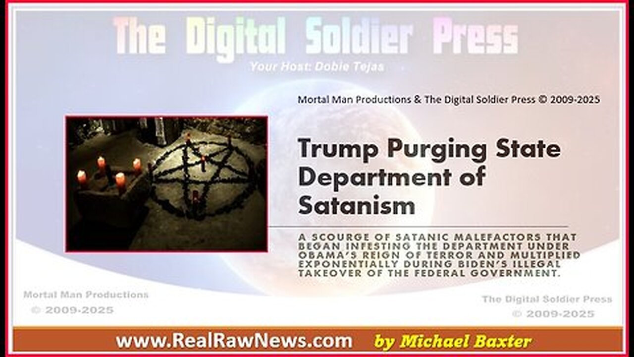 Trump Purging the State Department of Satanism