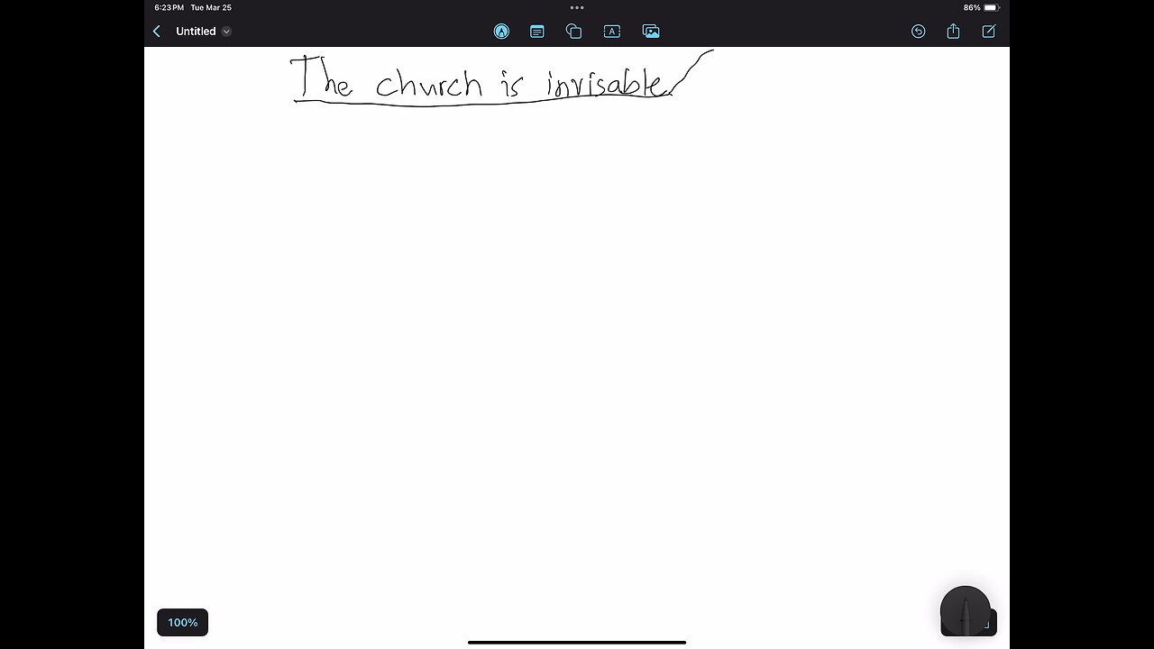 You can’t see the church