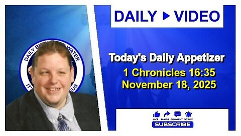 Today's Daily Appetizer (1 Chronicles 16:35)