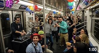 That is EveryOne Having Subway Train Praty