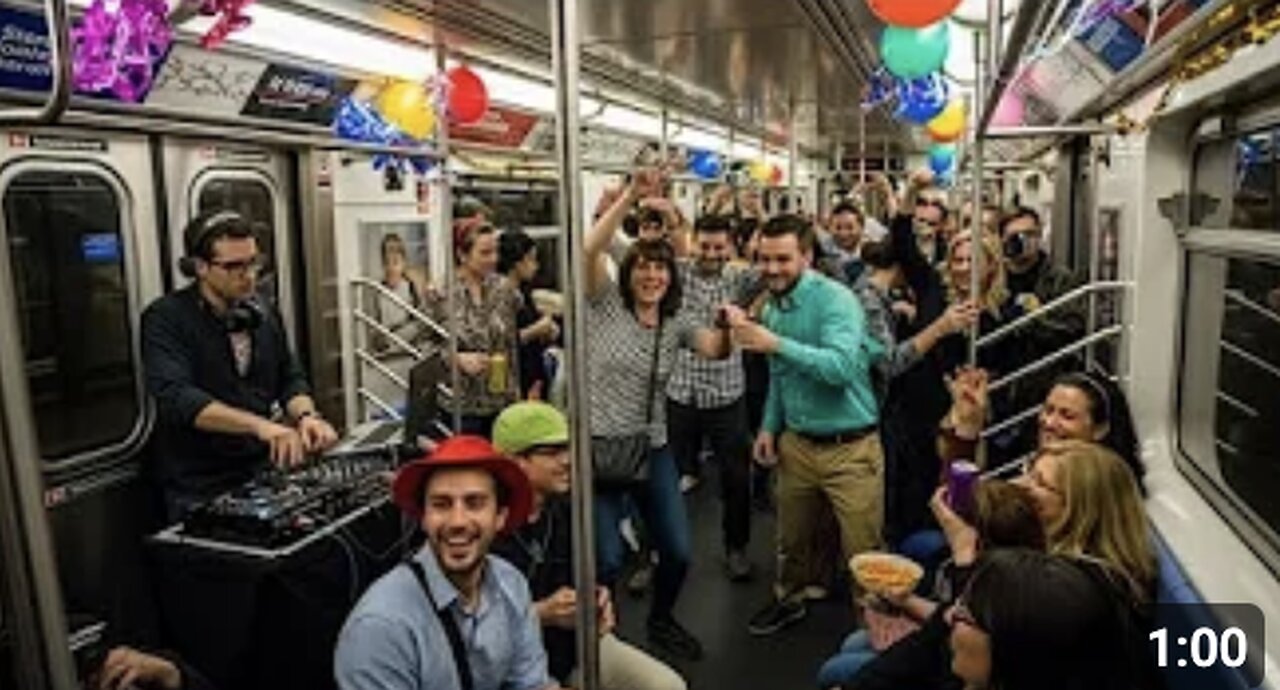 That is EveryOne Having Subway Train Praty