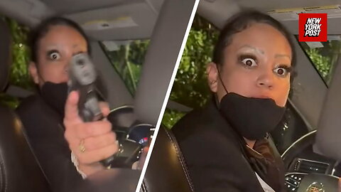 Wide-eyed Uber driver pulls gun on passenger in Miami