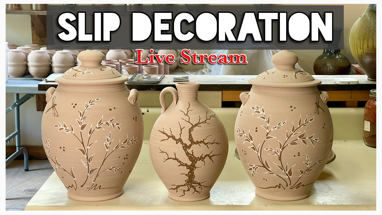 Slip Decoration Tutorial - live stream