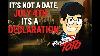 Toto Tonight 7/1/25 "It's not a DATE July 4th, its a Declaration"