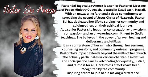 Session 04 - ECDC4 Saturday PM Pastor Sai Amosa