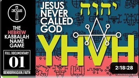 Jesus Never Called God YHVH: The Hebrew Kabbalah Name-Game