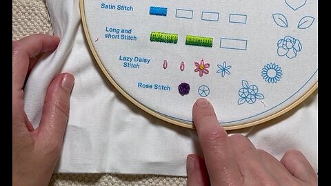 Embroidery (Lesson 8): Rose Stitch