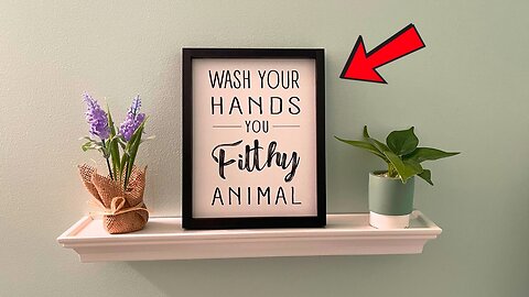 Filthy Animal Bathroom Sign