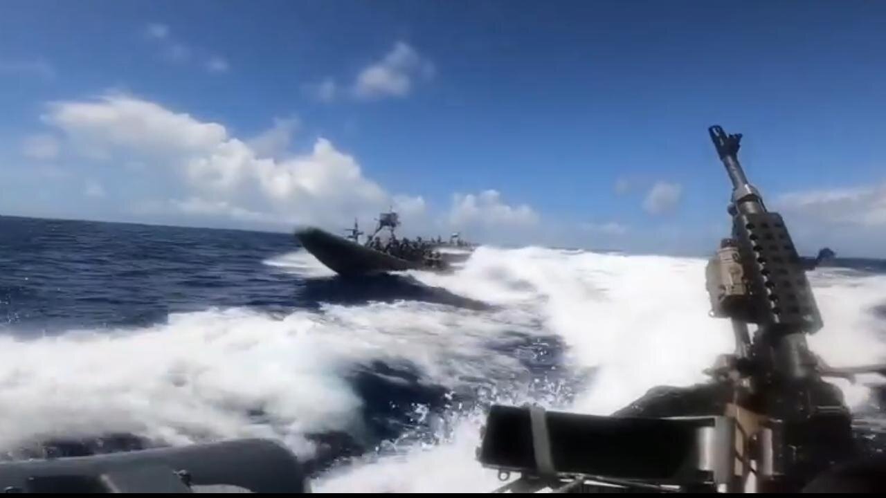U.S. Marines w/ 22nd Marine Expeditionary Unit conducting live-fire boat operations
