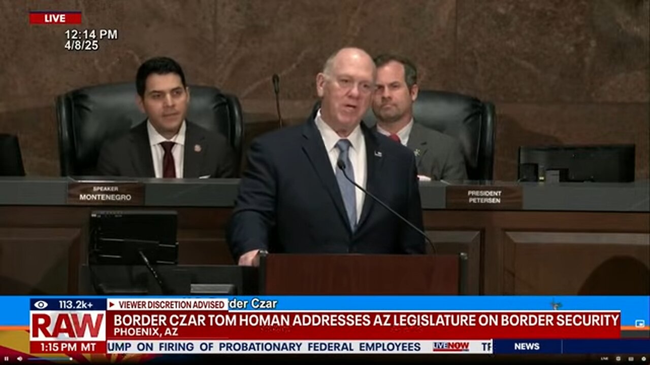 Border Czar Tom Homan updates Arizona lawmakers on southern border