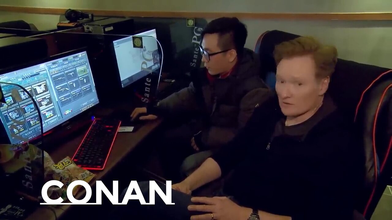 Conan Shares Computer Skills In South Korea | Conan Without Borders