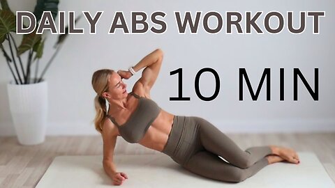 10 MIN Daily ABS Workout | Daily Abs Burner, Core Strength in 10 Minutes a Day | Sporty Kassia