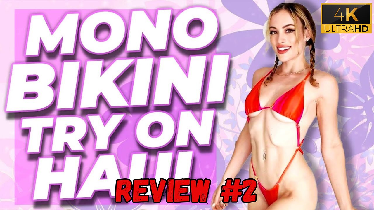 Apartment Girls | Jamie Controversial Tiny Mono Bikinis Try Haul Review #2 4K HD