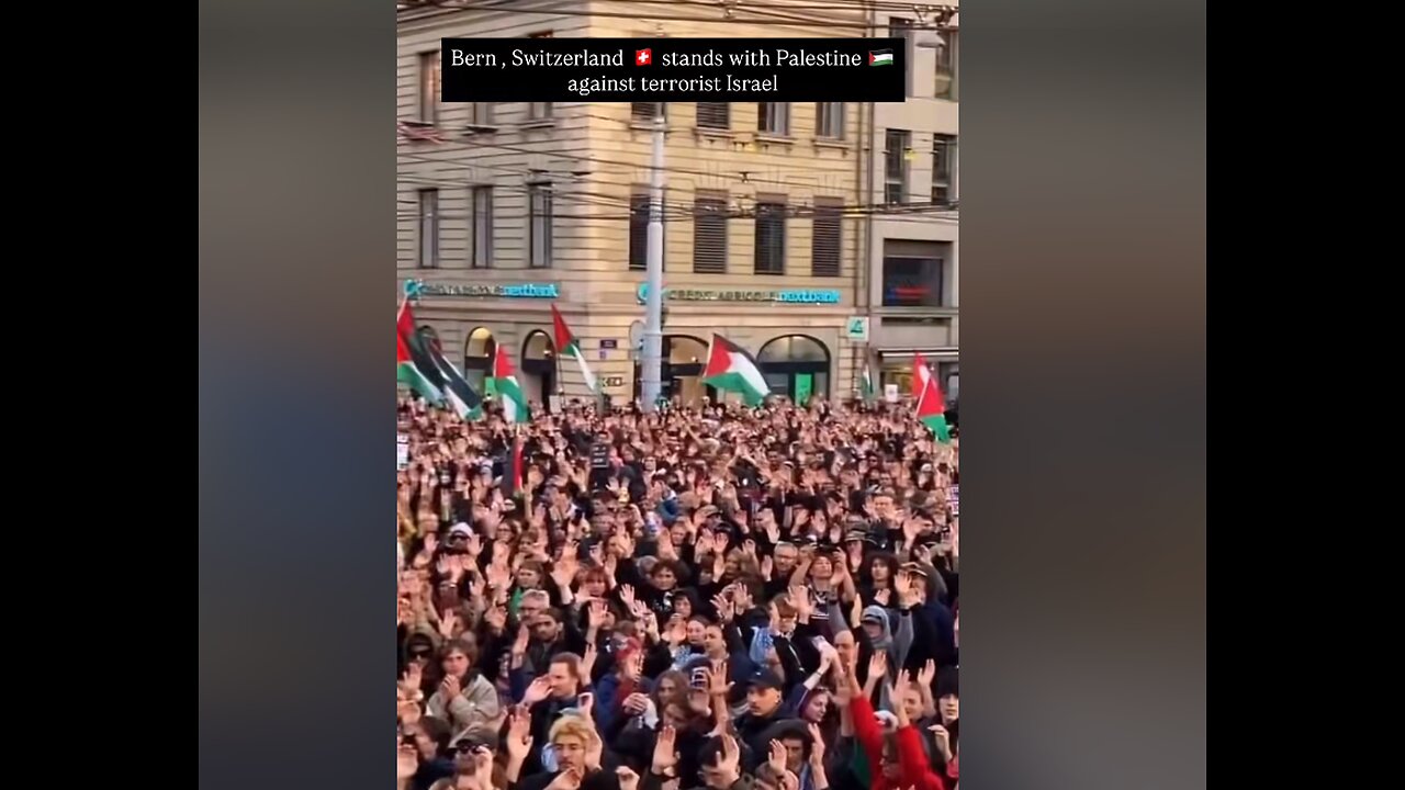 Switzerland 🇨🇠stands with Palestine 🇵🇸 against terrorist israHELL