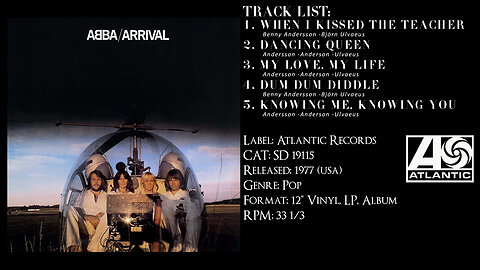 ABBA – Arrival (Full Album) – 1977 – CAT.# SD 19115