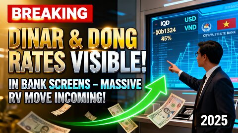 💹 Breaking Iraqi Dinar & Dong Rates VISIBLE in Banks Screens — Massive RV Move Incoming! 💥 IQD News