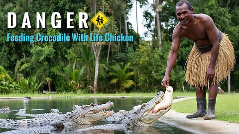 DANGEROUS CROCODILE FEEDING