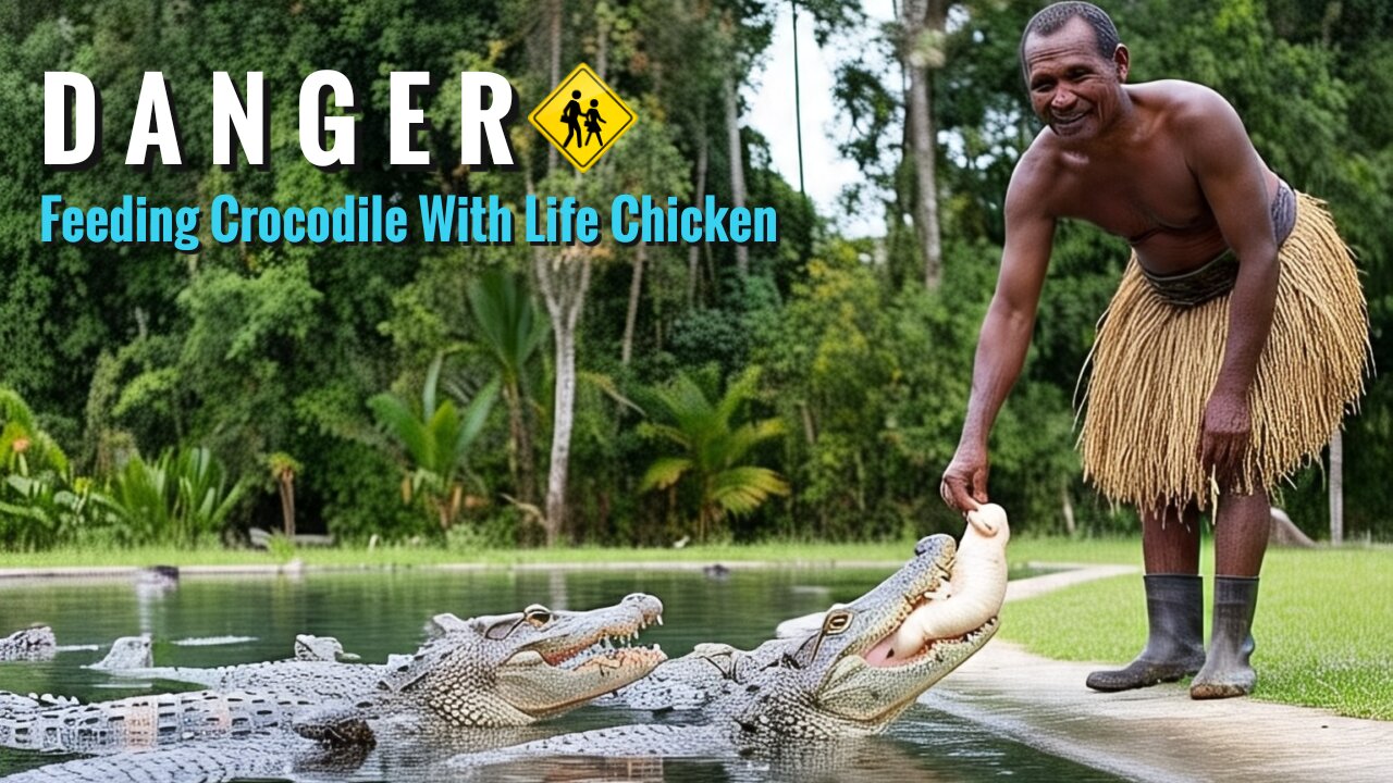 DANGEROUS CROCODILE FEEDING