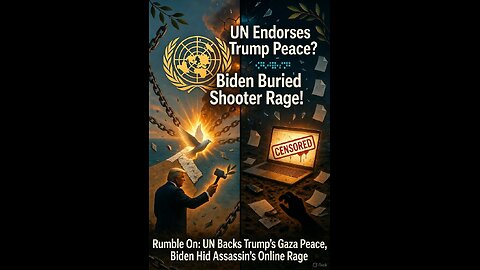 Rumble On: UN Backs Trump's Gaza Peace, Biden Hid Assassin's Online Rage - Ep. 291, 11/19/25