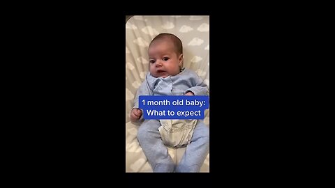 one month old baby