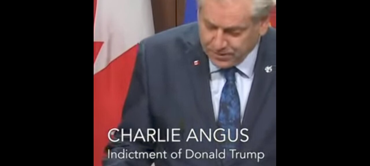 INDICTMENT IF DONALD : CHARLIE ANGUS (A CDN LIBERAL PERSPECTIVE)