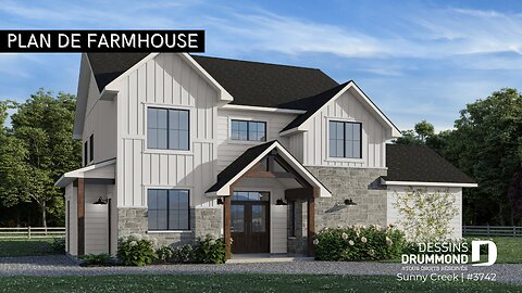🏡 Visite de maison | Sunny Creek (Plan 3742) – Maison style Farmhouse avec 5 chambres