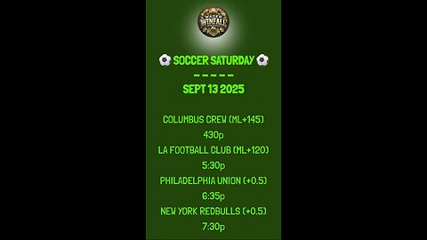 Free Soccer Picks Sept 13 2025