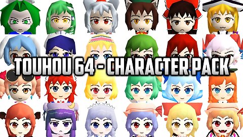 ⭐ Super Mario 64 PC Port - Touhou 64 - Character Pack v4.0 [qERR-b7Pb88]
