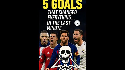 Top 5 Last-Minute Goals in Football History ⚽🔥 | Unbelievable Drama!