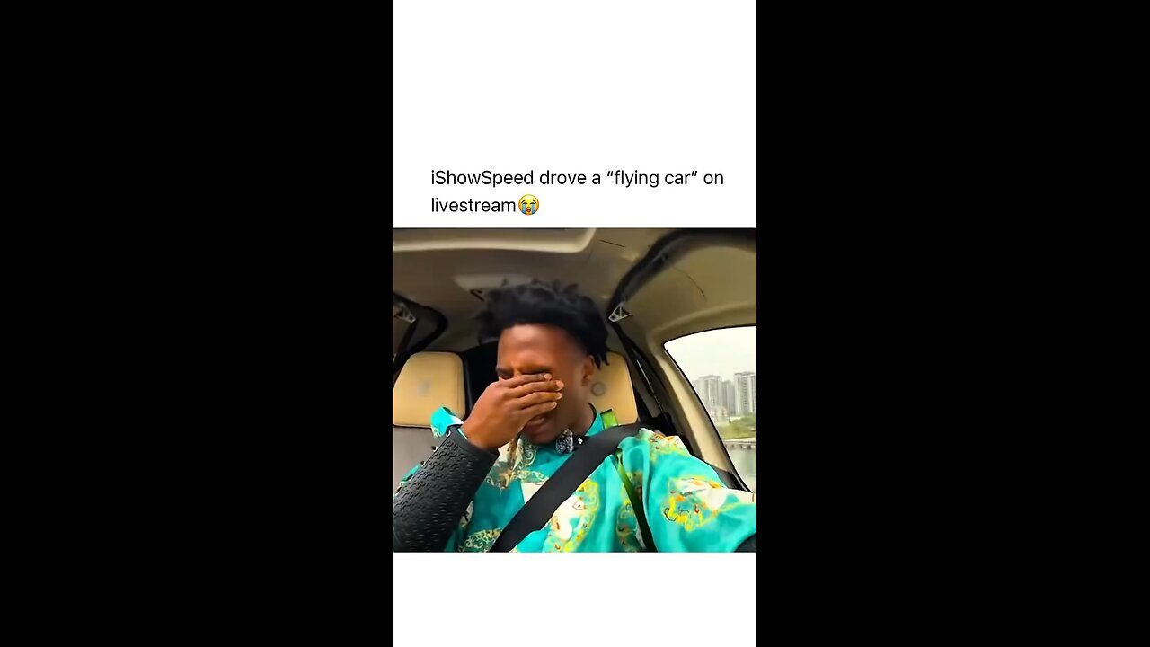 iShowSpeed drove a "flying car" on livestream 😭