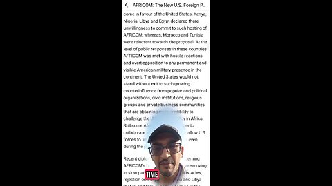 AFRICOM, a fifteen years old article by the Poet