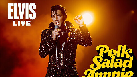 Elvis Presley ~ Polk Salad Annie LIVE ~ Portrait Format