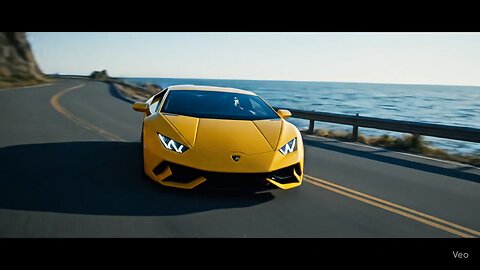Lamborghini Flies Off a Cliff into Water | Cinematic ASMR Crash in Slow Motion