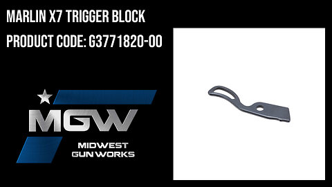Marlin X7 Trigger Block - G3771820-00