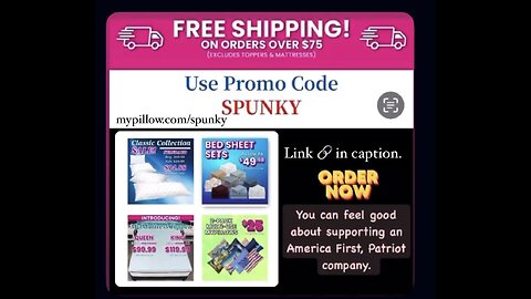 Shop My Pillow, Enter "SPUNKY" & Save