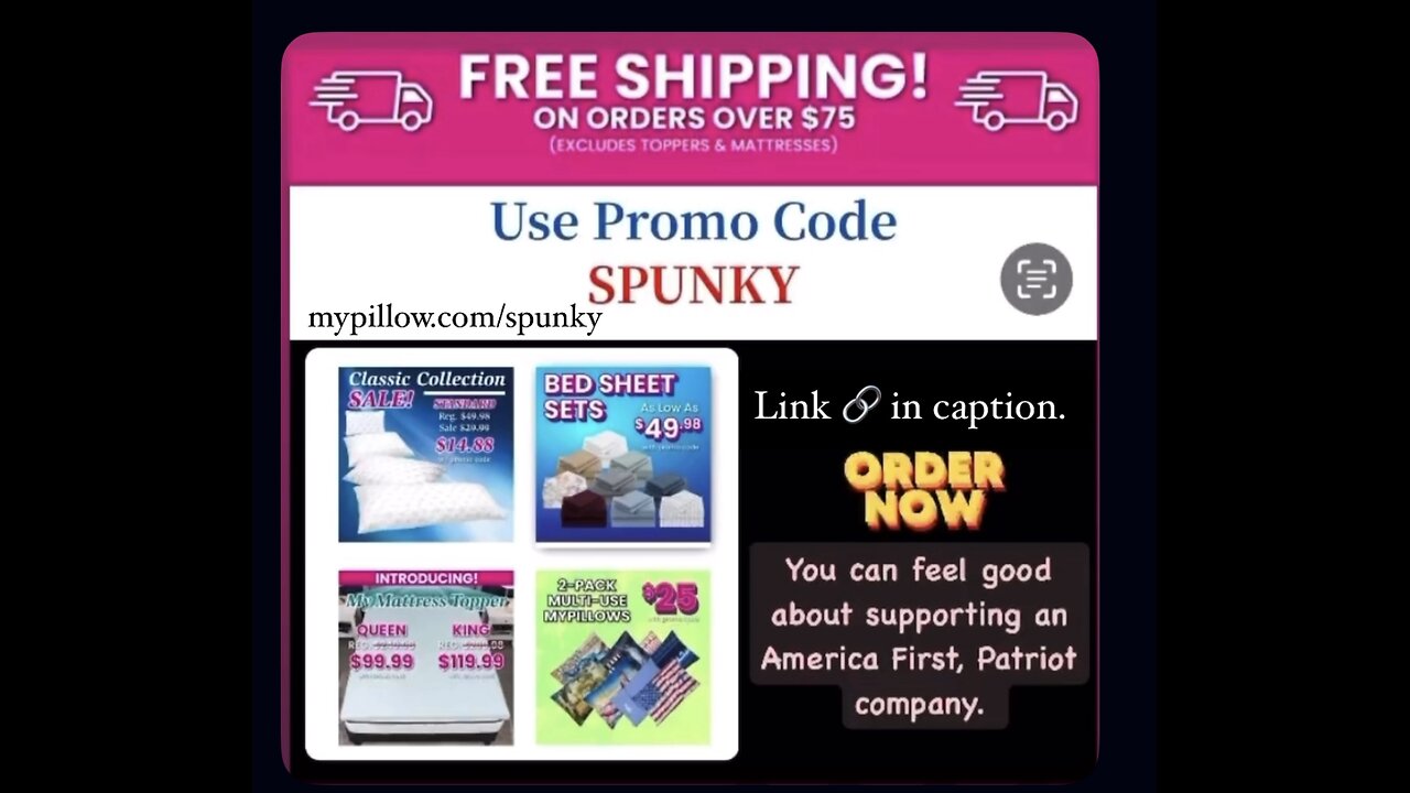 Shop My Pillow, Enter "SPUNKY" & Save